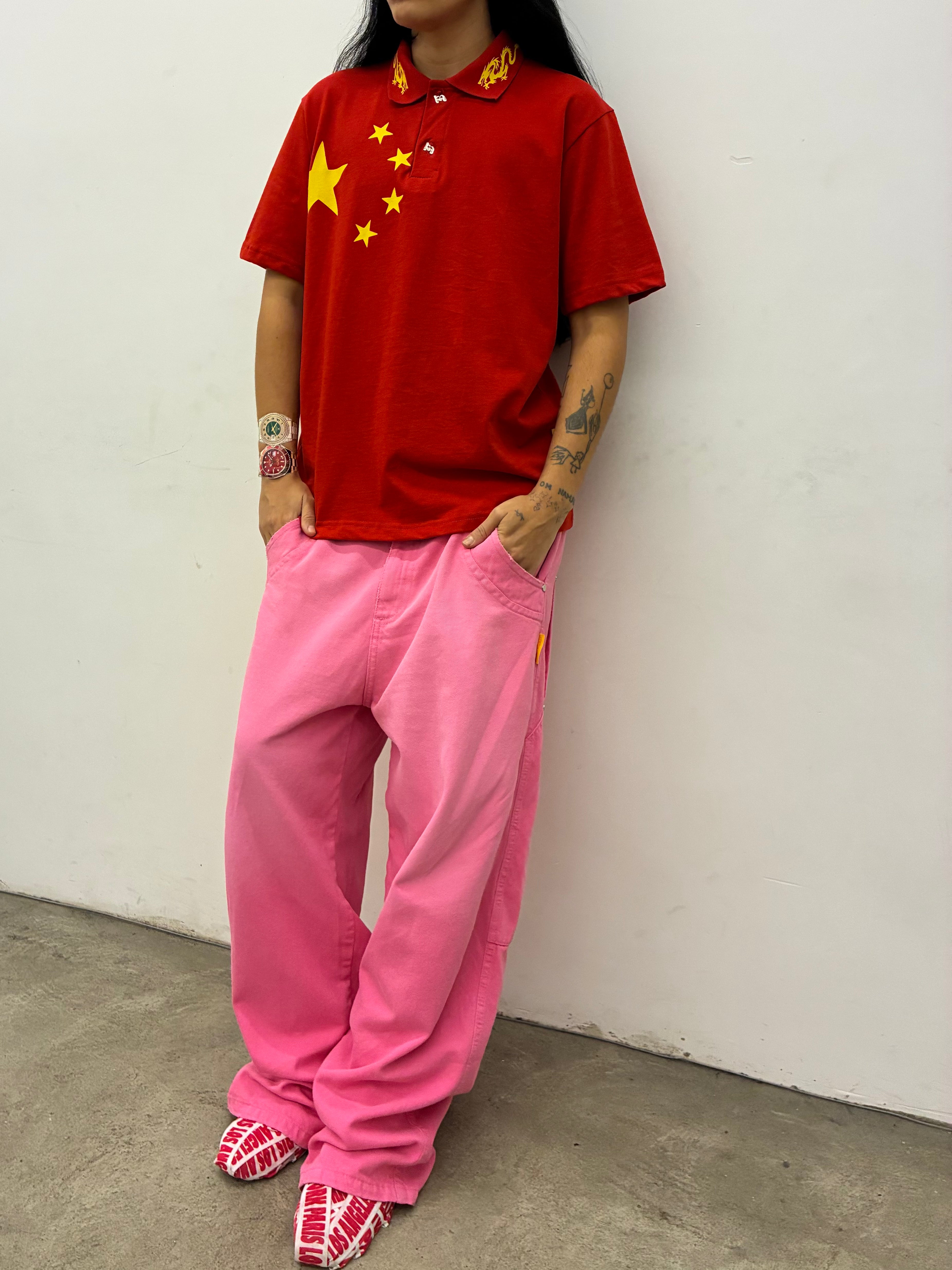 Calça Curvas Mad [Rosa]
