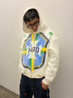Moletom Facezip Mad Seleção [Branco]