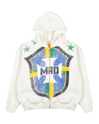 Moletom Facezip Mad Seleção [Branco]
