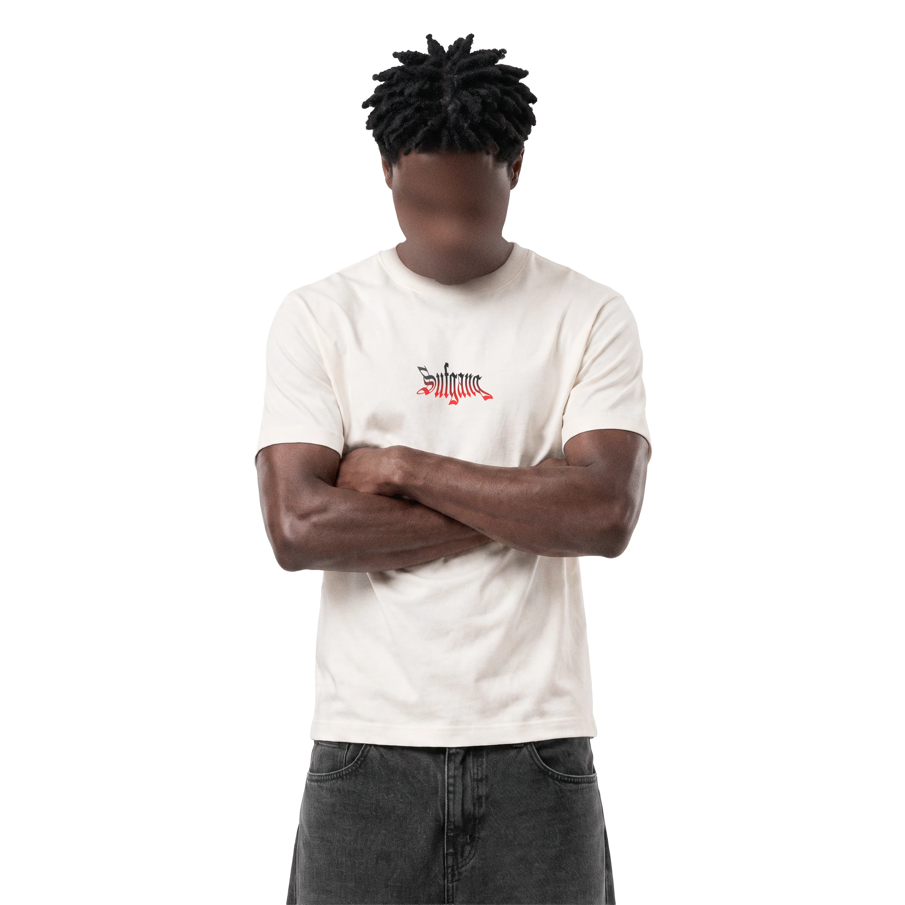 TEE SUFGANG RED GRADIENTE OFF WHITE