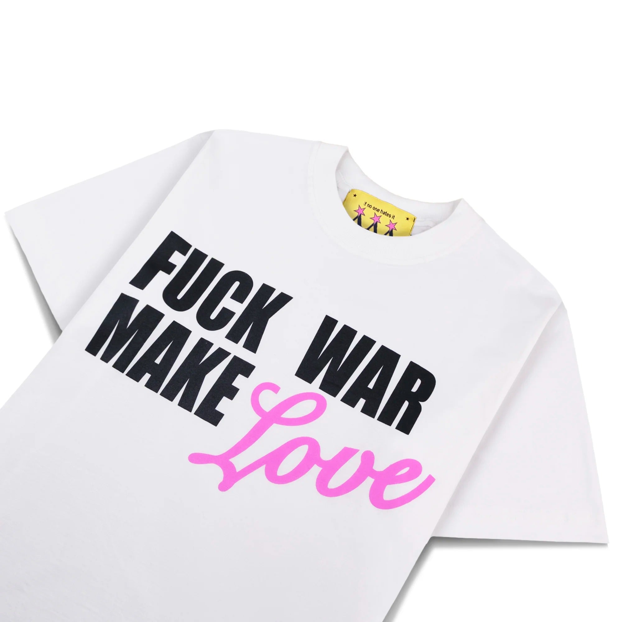 Camiseta Fuck War Make Love [Branco]